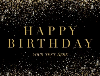 Glitter Classic Birthday