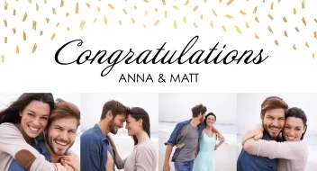 Gold Congrats Collage