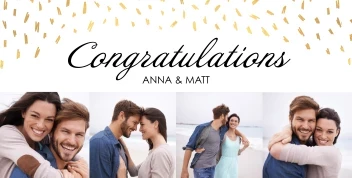 Gold Congrats Collage