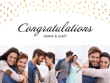 Gold Congrats Collage