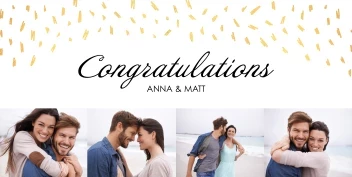 Gold Congrats Collage