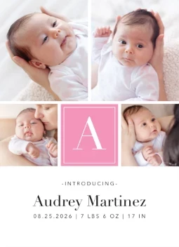 Minimalistic Collage Monogram Girl