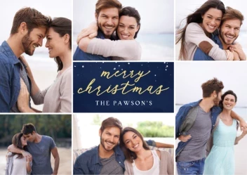 Merry Lettering and Snow