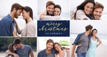 Merry Lettering And Snow