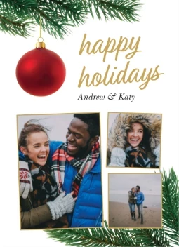 Holiday Ornaments on Branches