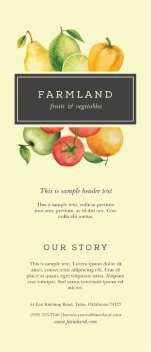 Watercolor Fruits Farm