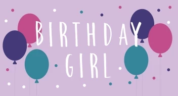 Balloon And Dots Girl