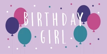 Balloon And Dots Girl