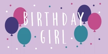 Balloon And Dots Girl