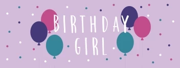 Balloon And Dots Girl