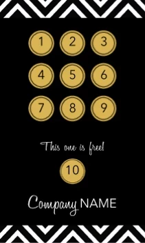 Chevron Gold Circles