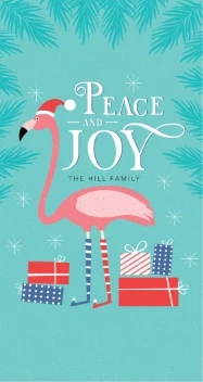 Holiday Flamingo Illustration