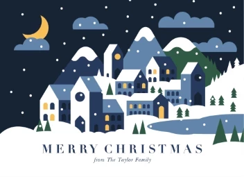 Geometric Christmas Village