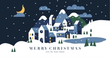 Geometric Christmas Village