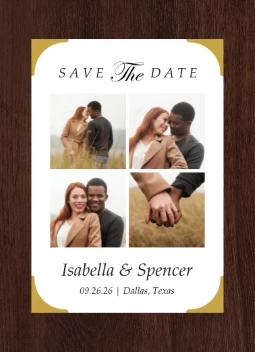 Watercolor Gold Corners