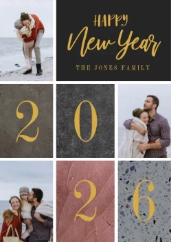 Textured Blocks Year