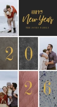 Textured Blocks Year