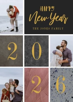 Textured Blocks Year