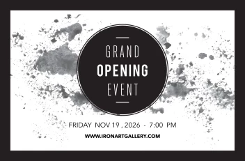 Grand Opening Black Splatter