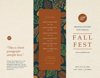 Doodle Leaves Fall Fest