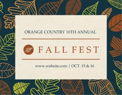 Doodle Leaves Fall Fest