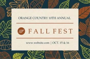 Doodle Leaves Fall Fest