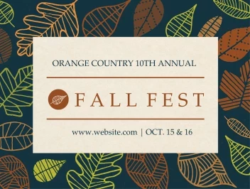 Doodle Leaves Fall Fest