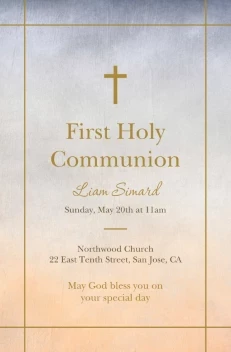 Gradient Watercolor Baptism