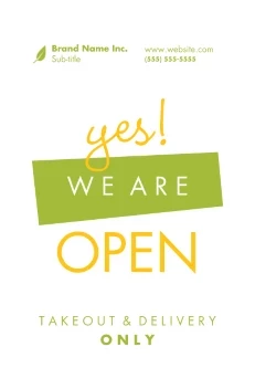 Yes! We Are Open