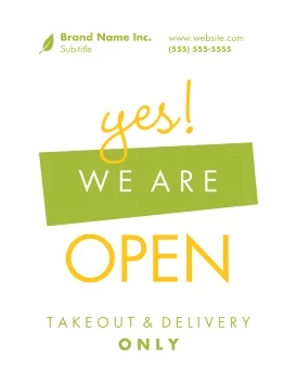 Yes! We Are Open