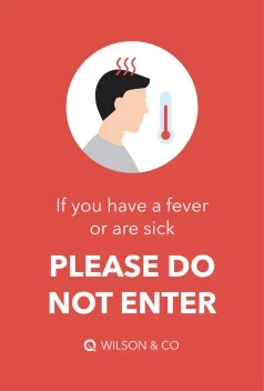 Fever Check Do Not Enter