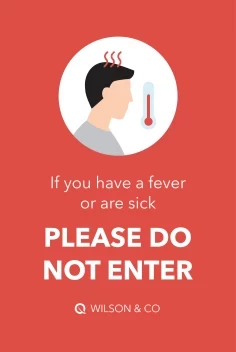 Fever Check Do Not Enter