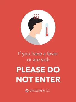 Fever Check Do Not Enter