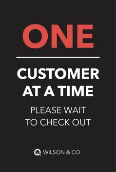 One Customer Please Wait