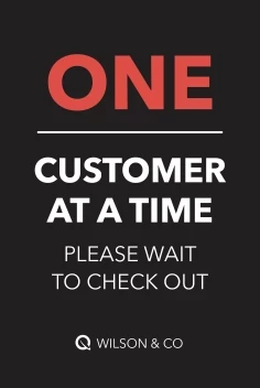 One Customer Please Wait
