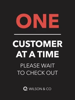 One Customer Please Wait