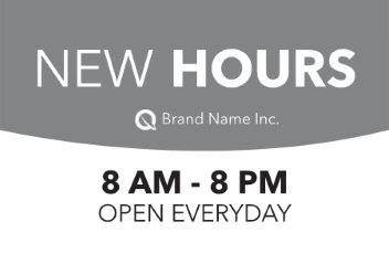 New Hours