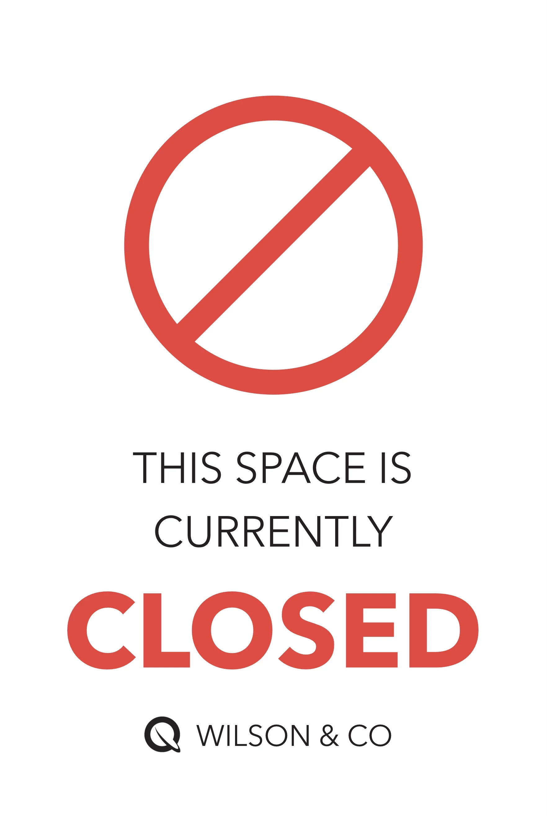 Space Is Currently Closed