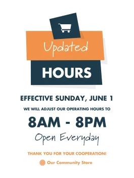 New Business Hours Retail