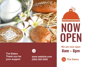 Now Open Restaurant