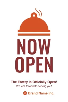 Now Open Restaurant