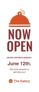 Now Open Restaurant