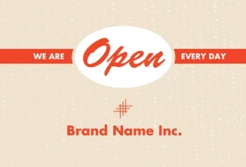 Open For Business Vintage