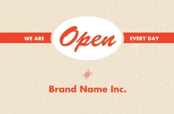 Open For Business Vintage