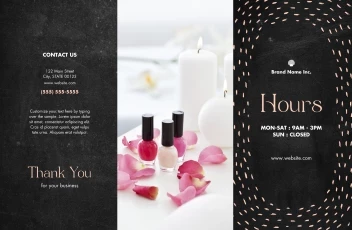 Operating Hours Spa Chalkboard