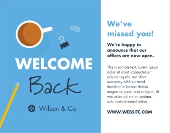 Welcome Back Office Space