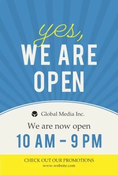 Yes We Are Open