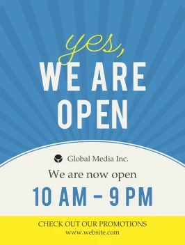 Yes We Are Open