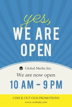 Yes We Are Open