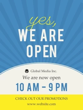 Yes We Are Open